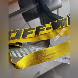 Off-White Yellow Industrial Belt